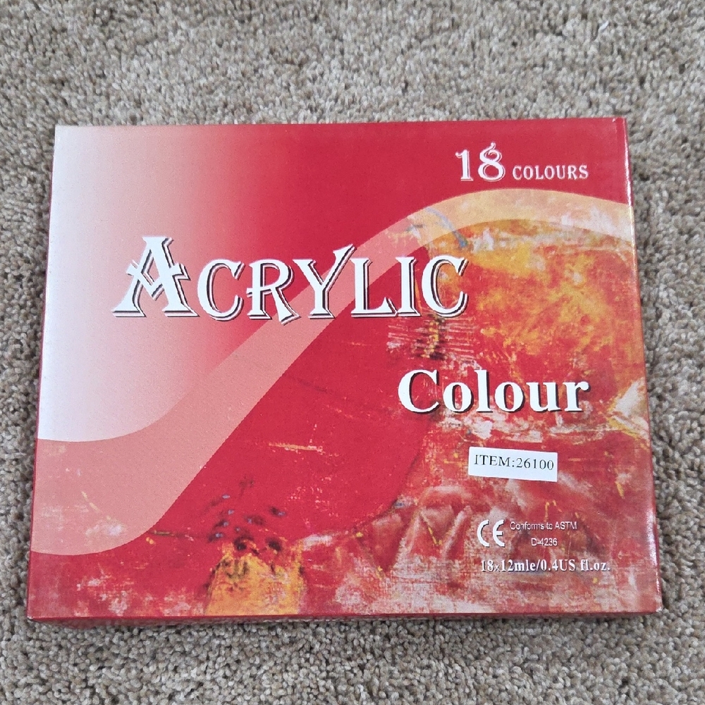 Acrylic Colour Set - Red